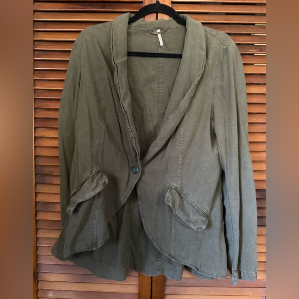 Free People Olive Women's Blazer